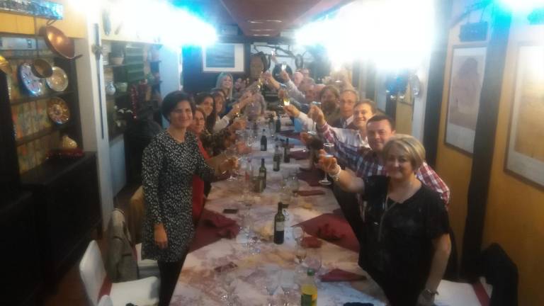 Cena de los trabajadores de Malpesa S. A. Cena de los trabajadores de Malpesa S. A.