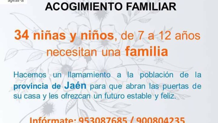 Teléfonos para acoger a menores en Jaén
