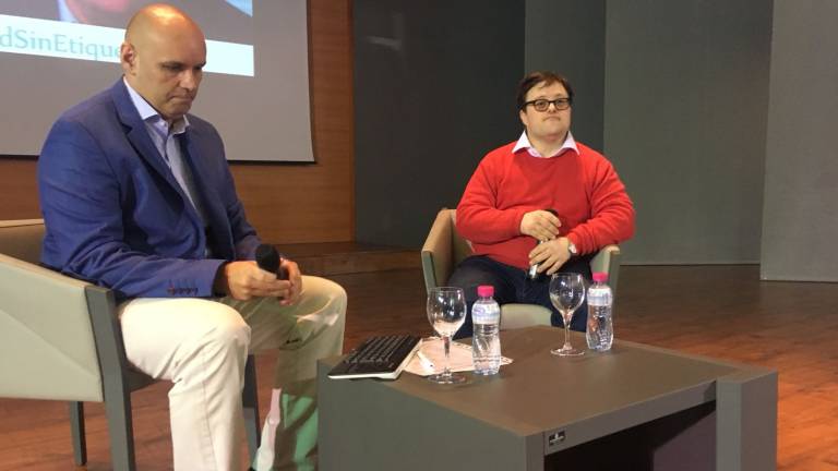 Pablo Pineda, el mejor embajador de las primeras Jornadas de Inclusión de la UJA Pablo Pineda, el mejor embajador de las primeras Jornadas de Inclusión de la UJA