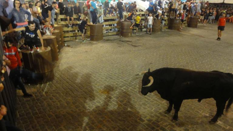 Lleno en el encierro nocturno Lleno en el encierro nocturno