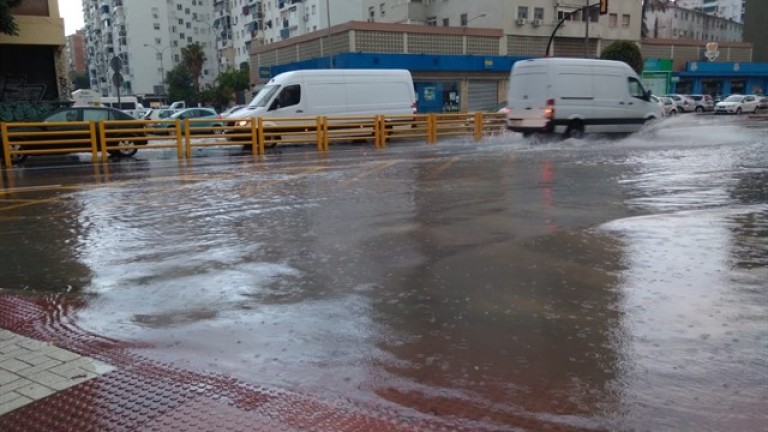 Málaga, 260 incidencias y en riesgo por inundaciones