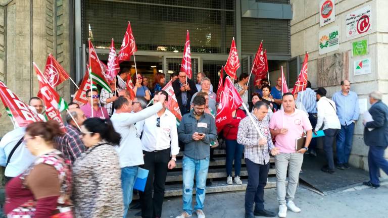 Protesta por el convenio estatal del campo Protesta por el convenio estatal del campo