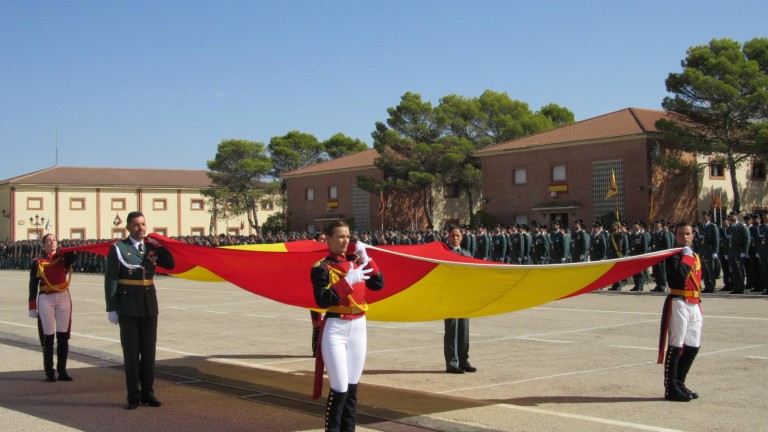 Muestra de orgullo español en la Academia de Baeza