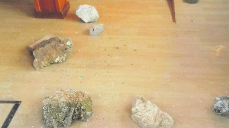 El Centro de Interpretación de Montizón, totalmente destrozado El Centro de Interpretación de Montizón, totalmente destrozado