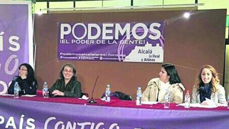 Podemos denuncia en un mitin los altos niveles de paro y culpa al PSOE Podemos denuncia en un mitin los altos niveles de paro y culpa al PSOE