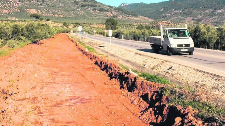 Buen ritmo en las obras del carril bici que unirá La Puerta con el Puente