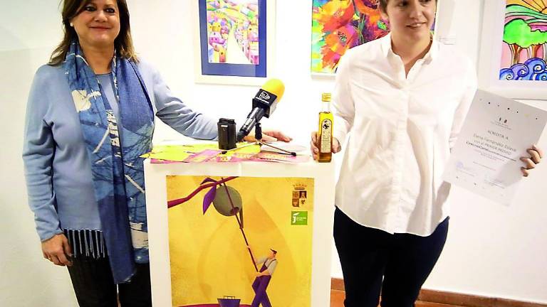 Muestra de los carteles presentados a concurso en la Fiesta de la Aceituna