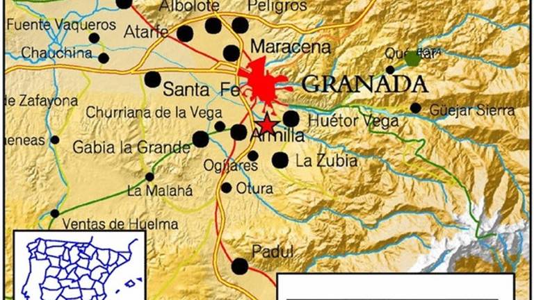 Tres seísmos registrados en el área metropolitana de Granada