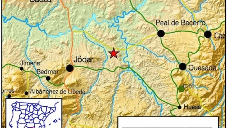 Registrado un terremoto de magnitud 3,1 grados en Jódar