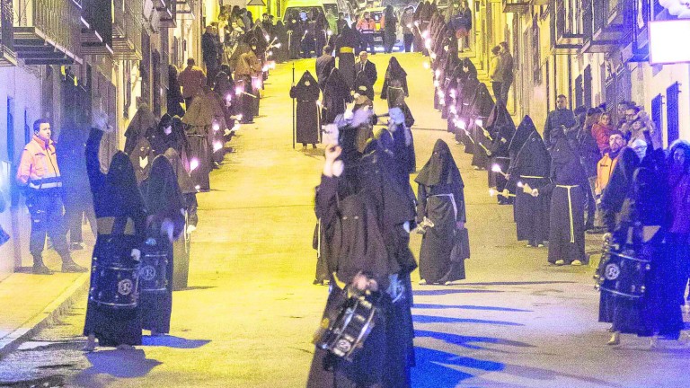 Impresionante procesión en Jódar