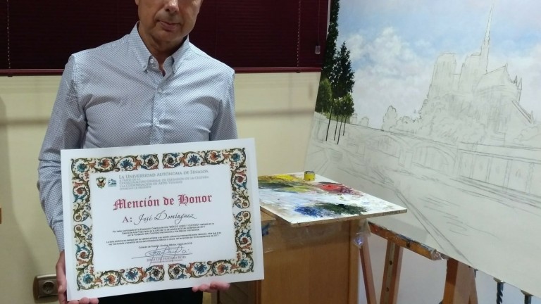 José Domínguez recibe un nuevo reconocimiento en la capital azteca