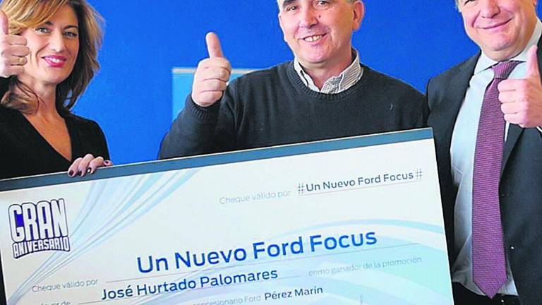 José Hurtado, ganador del Ford Focus de El Corte Inglés José Hurtado, ganador del Ford Focus de El Corte Inglés