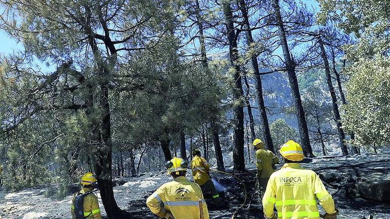 Islas “intactas” de monte rebajan la superficie quemada a 681 hectáreas