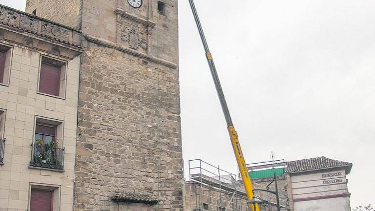 La Torre del Reloj, sin andamio por las quejas La Torre del Reloj, sin andamio por las quejas