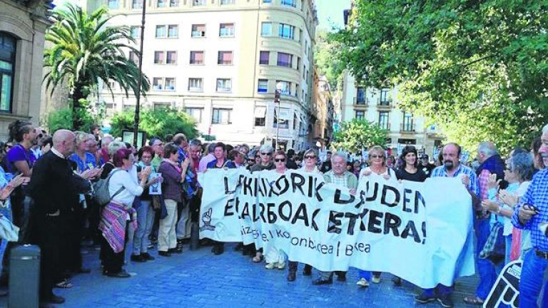 Protesta en apoyo de los presos de ETA