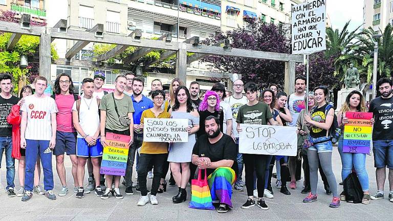 Protesta contra la homofobia