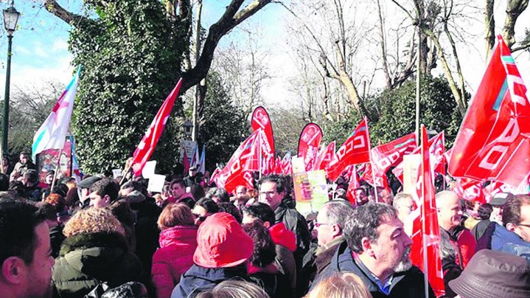 Manifestación por la sanidad en Galicia