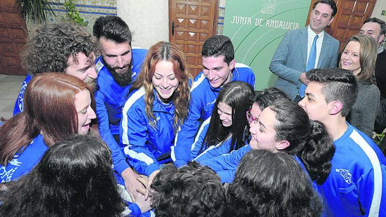 El CB Arjonilla celebra su éxito en la capital El CB Arjonilla celebra su éxito en la capital