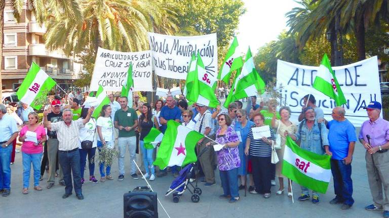 Apoyo de Diego Cañamero a los agricultores