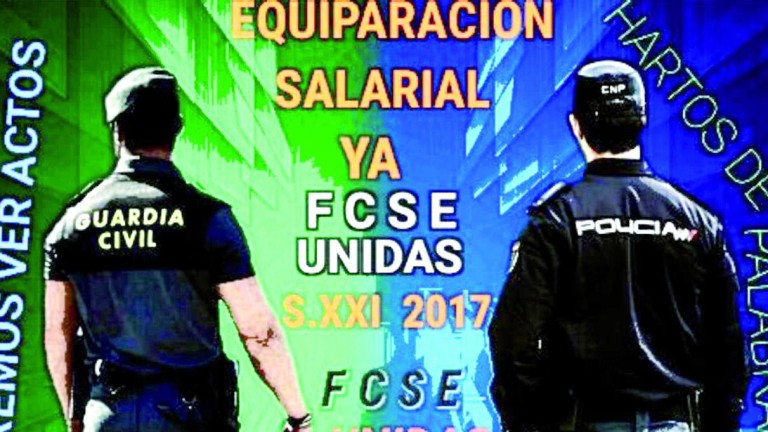 Guardias civiles y policías “low cost” reclaman un sueldo justo