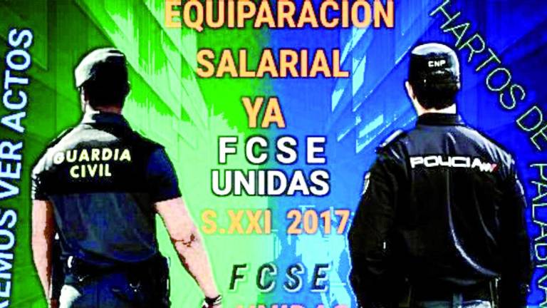 Guardias civiles y policías “low cost” reclaman un sueldo justo Guardias civiles y policías “low cost” reclaman un sueldo justo