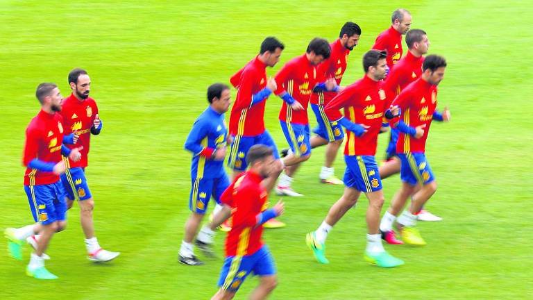 La selección vuelve a la rutina La selección vuelve a la rutina