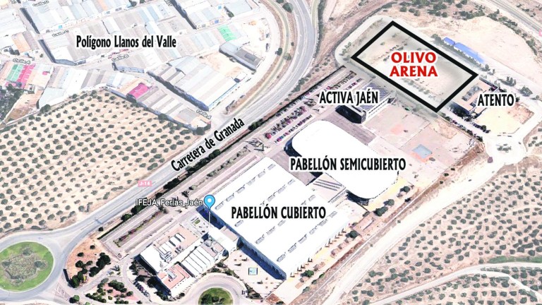 El Olivo Arena se construirá en Ifeja, junto al Activa Jaén