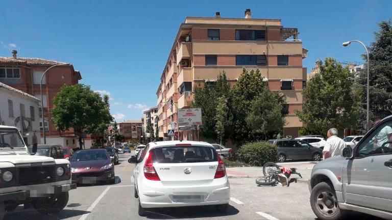 Nuevo choque de moto en Alcalá la Real Nuevo choque de moto en Alcalá la Real