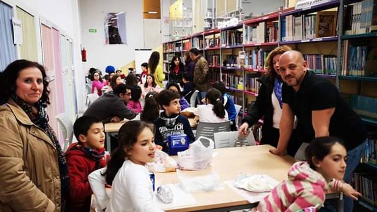 Toda una noche en la Biblioteca de Arjona Toda una noche en la Biblioteca de Arjona