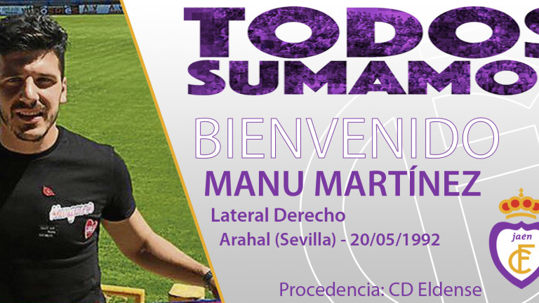 El lateral derecho Manu Martínez nuevo jugador del Real Jaén