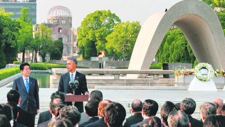 Obama pide “mirar a los ojos de la Historia” en Hiroshima