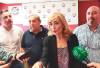 COMPARECENCIA. <i>Carmen Castilla atiende a los medios en su visita a la sede de UGT en Jaén.</i>