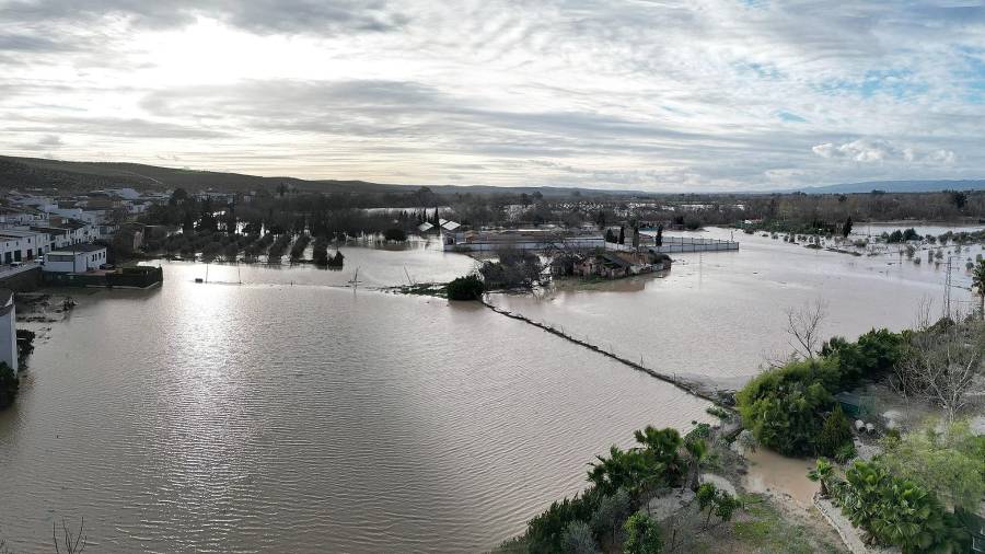 $!<i>VILLANUEVA DE LA REINA. Nada nuevo, el Guadalquivir se “expande” por la Campiña.</i>