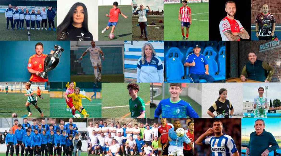 Los veintitrés personalidades y equipos reconocidos en los Premios 11 Campeones y un Entrenador.