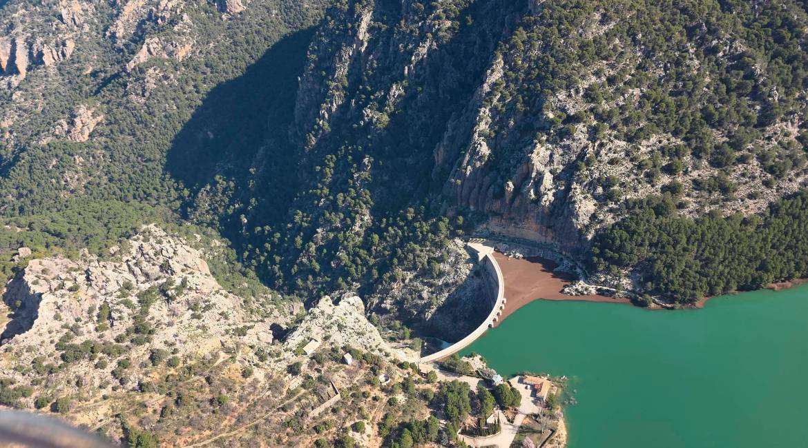El Quiebrajano, imágenes tomadas desde el cielo de Jaén.