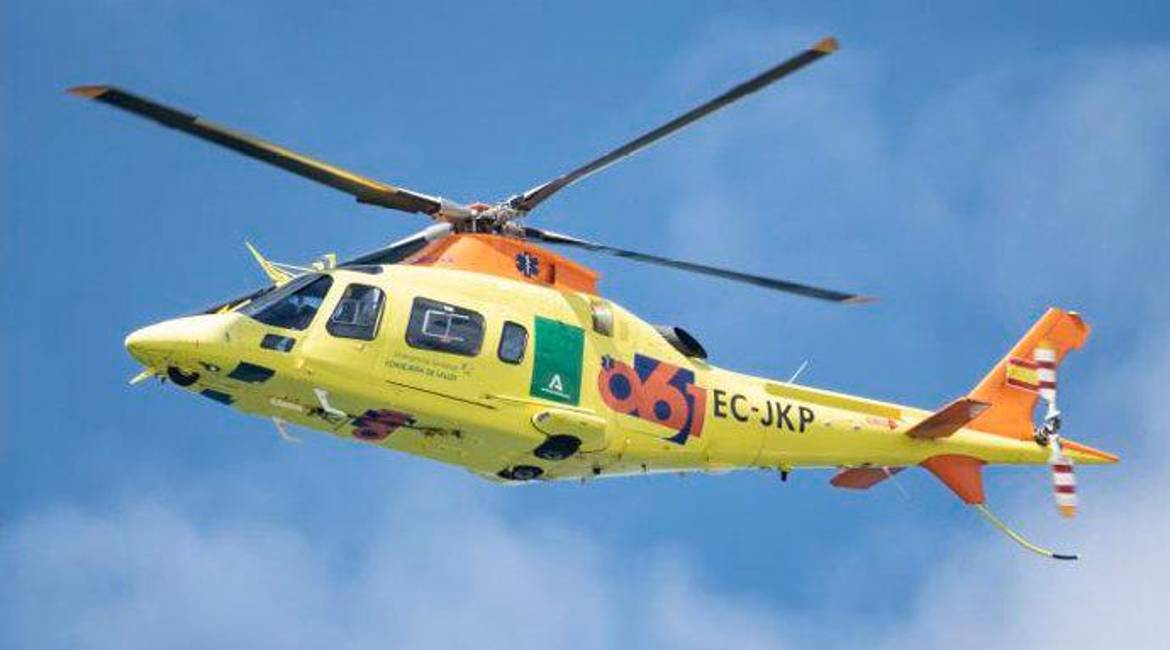 Flota de helicópteros del 061 de Andalucía. Archivo.