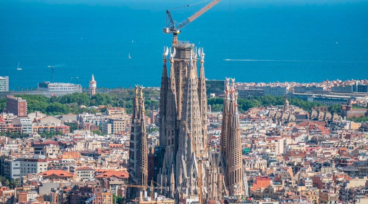 Vista aérea de la Sagrada Familia. / AEMA.
