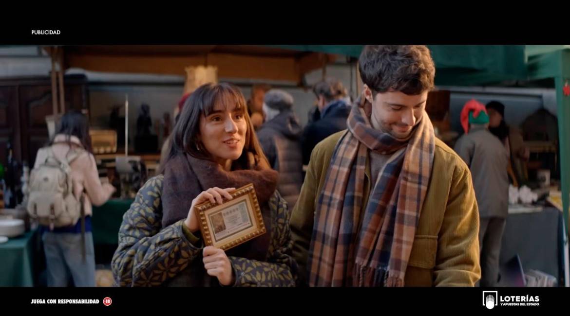 Anuncio de la Lotería de Navidad 2025, titulado “Décimo enmarcado”. / Loterías y Apuestas del Estado.