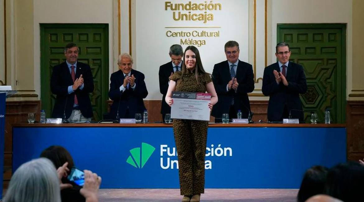 Celia Martínez Pérez, Premio Andaluz a la Mejor Trayectoria Académica Universitaria en el ámbito de Derecho y Gestión y Administración Pública. / Universidad de Jaén.