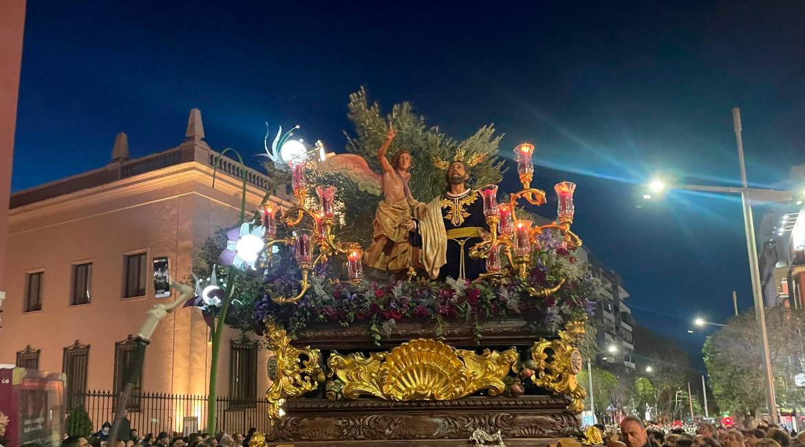 Jesús Orando en el Huerto, a su paso por Roldán y Marín. / A. Lechuga.