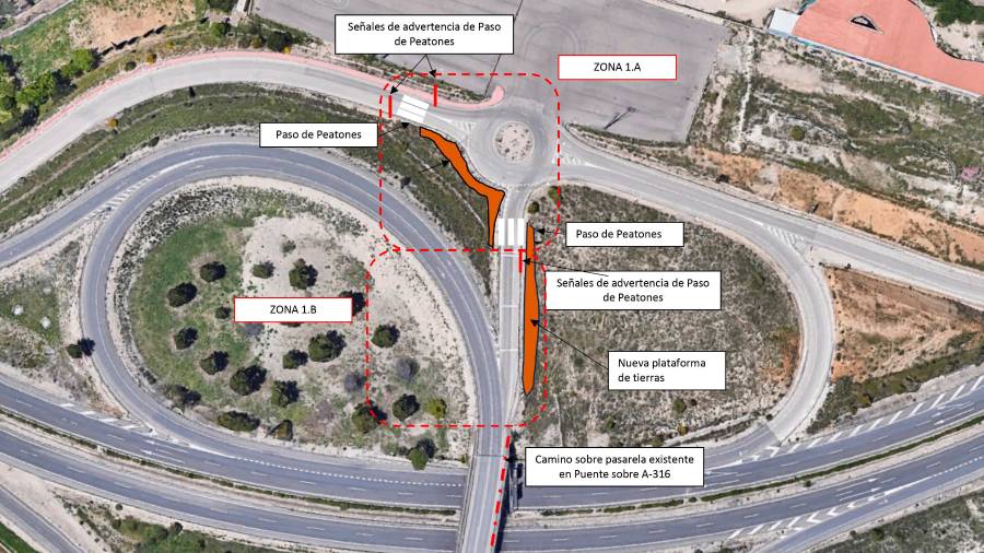 Un carril peatonal tras 20 años de accidentes en Valdeastillas