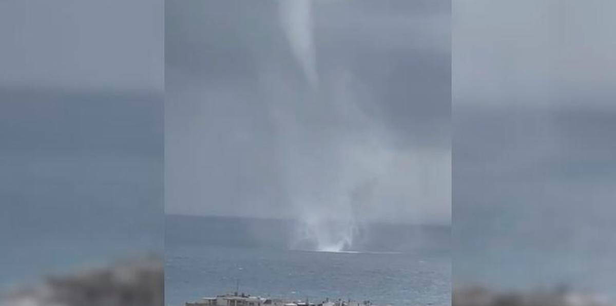 Registrado un tornado en la costa de Marbella Registrado un tornado en la costa de Marbella