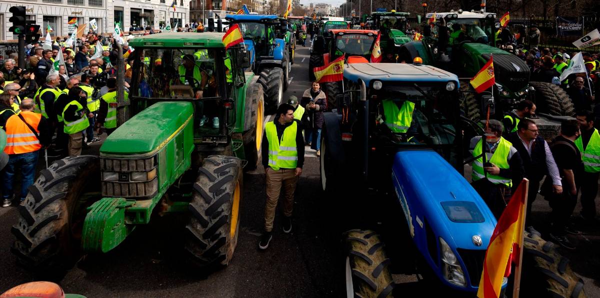 Más de 100 tractores recorren hoy Madrid