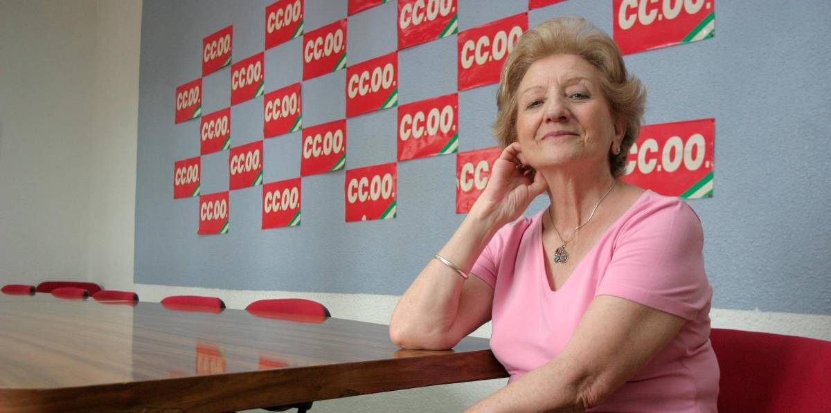 <i>Carmen Murillo, en la sede de CCOO, en 2006. / Archivo Diario JAÉN.</i>