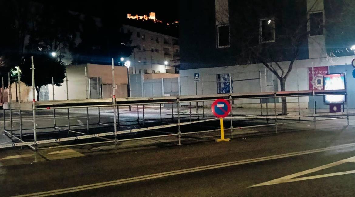 Punto donde comenzará la carrera en la calle Virgen de la Cabeza. / F. Gaitán / Diario JAÉN. 