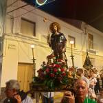 San Roque durante la procesión en Higuera de Calatrava / Manu Ibáñez / Diario JAÉN.