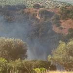 Incendio declarado en la Finca Cetrina, en Navas de San Juan. / Infoca. 