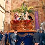 Jesús de la Paz frente a la Parroquia de Santa María la Mayor. / A. Claudio.