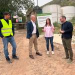 José Luis Hidalgo hace una visita técnica a distintas obras que se ejecutan en materia de infraestructuras hidráulicas Larva. / Diputación de Jaén.