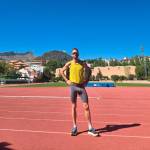 Sebastián Martos, en la pista Ángel Cortés de La Salobreja.